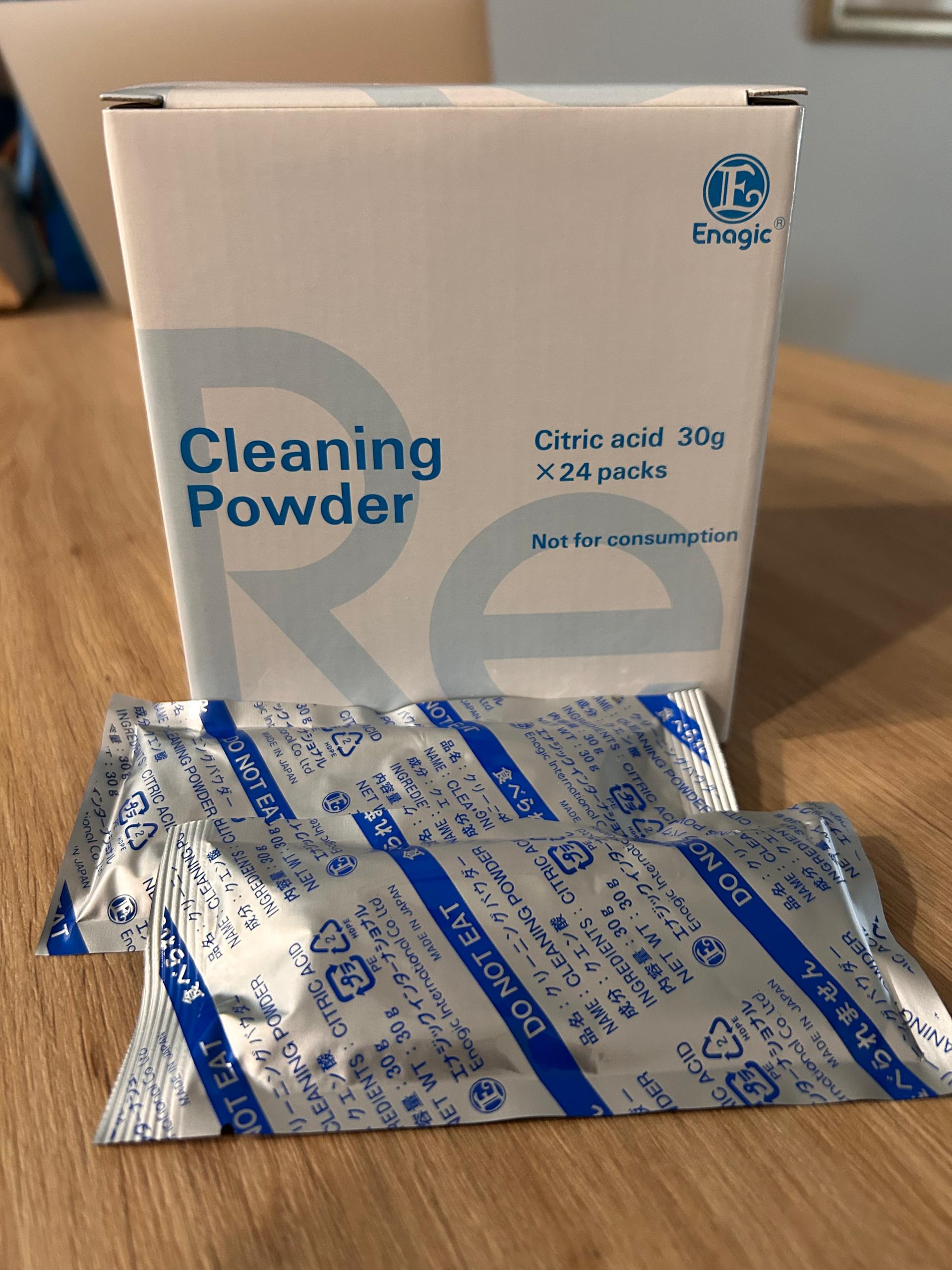 Enagic Cleaning Powder - Citric Acid 30g x 24 Packs (1 Box)