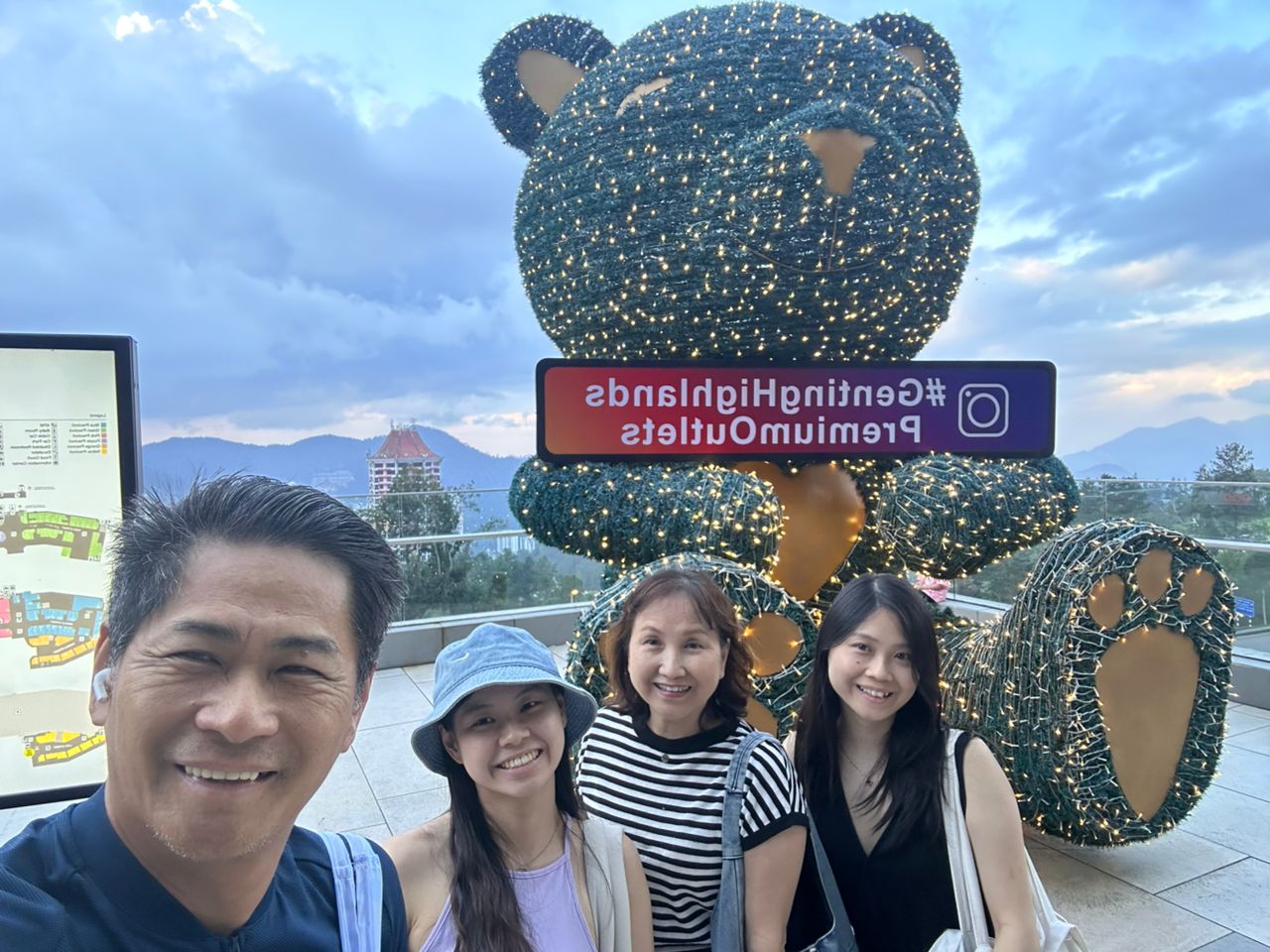 Family outing at Genting Highlands Premium Outlets